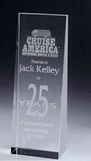 Custom Medium Crystal Tower Plaque Award, 2 3/4