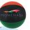 Blank 16"Inflatable Burnt Red, Black & Green Beach Ball