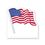 Custom American Flag Stock Shape Memo Board, Price/piece