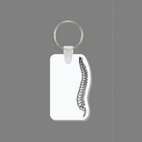 Custom Key Ring & Punch Tag - Human Spine (Skeletal)