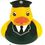 Custom Rubber Smart Police Duck, Price/piece