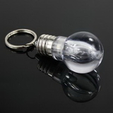 Custom Light Bulb Shape Flashlight With Keychain