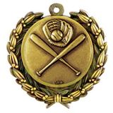 Custom Stock Baseball General Medal w/ Wreath Edge /1 1/2