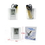 Custom Transparent Multifuntion Calendar Penholder, 3 9/10" L x 2" W x 4 7/10" H, Price/piece