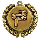 Custom Stock Karate Medal w/ Wreath Edge (1 1/2