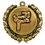 Custom Stock Karate Medal w/ Wreath Edge (1 1/2"), Price/piece