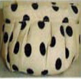 Custom Polka Dot Cotton Bag, 5 1/2