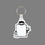Custom Key Ring & Punch Tag W/ Tab - Daycare (3 Children Holding a Sign), Price/piece
