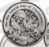 Custom Twelve Days Of Christmas Mini Ornament (Day 4 - Four Calling Birds), 1.875