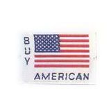 Custom International Collection Woven Applique - Buy American Flag