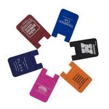 Custom Silicone Adhesive Cell Phone Wallet, 2 3/16
