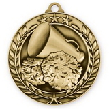 Custom 2 3/4'' Cheerleading Wreath Award Medallion