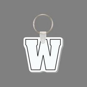 Custom Key Ring & Punch Tag - Letter "W"