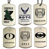 Custom Etched Soft Enamel Dog Tag on Stainless Steel