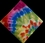 Custom Circular Tie Dye Pattern Bandanna 22"X22" ( Printed), Price/piece