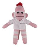 Custom Pink Sock Monkey (Plush) in Doctor's Jacket 16