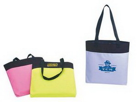 Custom Neon Book Tote Bag (14"x15 1/2"x1 1/4")