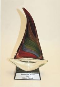Custom Ocean Galore Glass Award (12")