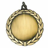 Custom Die Cast Zinc Medal Frame w/ Wreath (Holds 2
