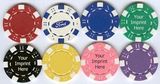 Custom Striped Dice Design Poker Chips