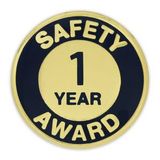 Blank Safety Award Pin - 1 Year, 3/4
