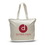 Custom Reinforced Jumbo Tote -- Natural Color, 20" W x 15" H x 5" D, Price/piece