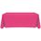 6' Blank Solid Color Polyester Table Throw - Hot Pink, Price/piece