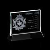 Custom Starfire Walkerton Award w/ Rosewood or Black Wood Base (4
