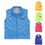 Custom Full - Zippered Front Vest, 27 3/16" L x 21 1/4" W, Price/piece