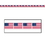 Custom American Flag Party Tape, 3" L x 20' W, Price/piece