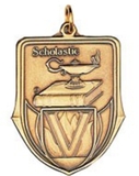 Custom 100 Series Stock Medal (Scholastic) Gold, Silver, Bronze
