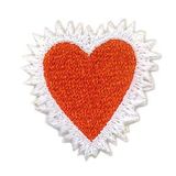 Custom Holiday Embroidered Applique - Heart W/ Trim