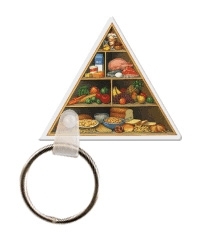 Custom Food Pyramid Key Tag