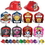 Custom Plastic Fire Hats w/ Stock Paper Shields, Price/piece