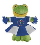 Custom Soft Plush Frog in Cheerleader Outfit 8