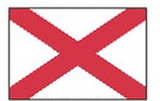 Custom Nylon Alabama State Indoor/ Outdoor Flag (5'x8')