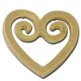 Custom Heart Swirl Lapel Pin, 3/4