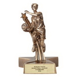 Custom Resin Female Basketball Trophy (7
