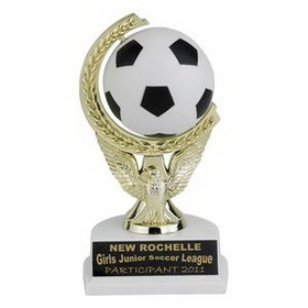 Custom Soccer Ball Spinner Trophy (7")