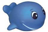 Blank Rubber Smiley Whale Toy