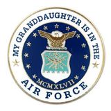 Blank Military - U.S. Air Force Granddaughter Pin, 1