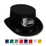 Satin Sleek Top Hat w/ Custom Printed Direct Pad Print