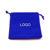 Custom Drawstring Velvet Pouch Gift Jewelry Bag, 3.5