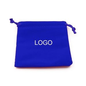 Custom Drawstring Velvet Pouch Gift Jewelry Bag, 3.5" L x 2.8" W