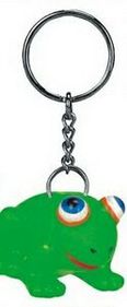 Custom Rubber Frog Keychain