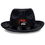 Gangster Hat w/ Custom Printed Faux Leather Icon, Price/piece