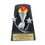 Custom Black Stone Resin Silver Torch & Stars Trophy (5 1/2"), Price/piece