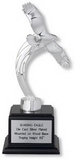 Custom Electroplated Soaring Silver Eagle Trophy (12