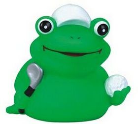 Custom Rubber "Tee-Time" Golfer Frog