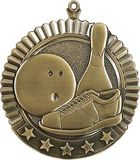 Custom Star Bowling Medal, 2.75